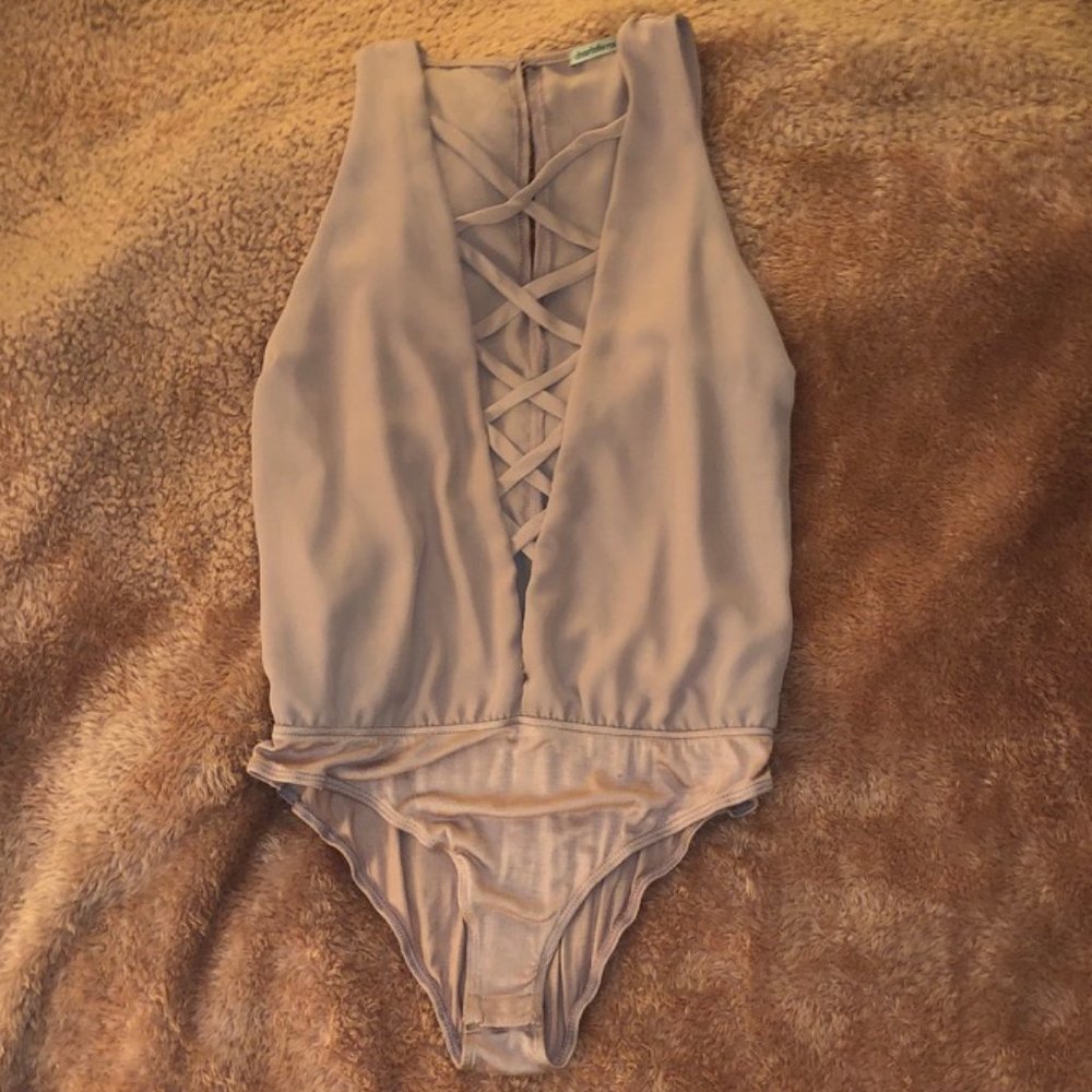 Pink Sleeveless Bodysuit NWOT